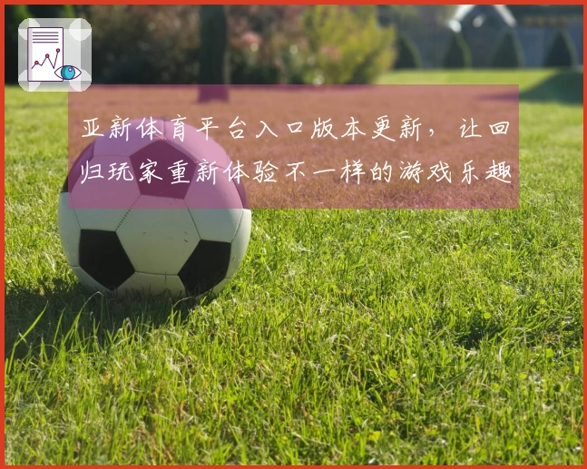 亚新体育平台入口版本更新，让回归玩家重新体验不一样的游戏乐趣